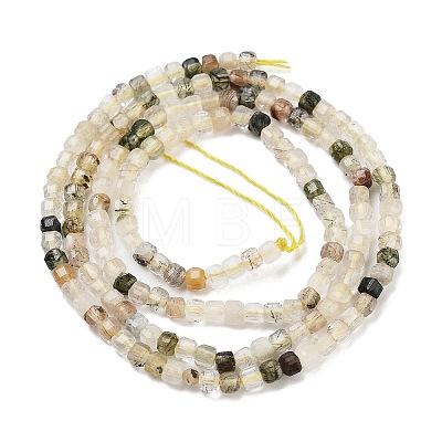 Natural Rutilated Quartz Beads Strands G-H042-B14-01-1