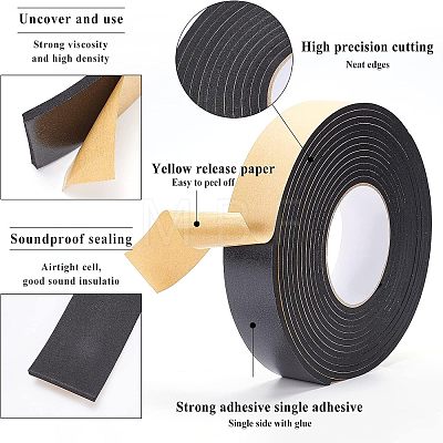 Strong Adhesion EVA Sponge Foam Rubber Tape TOOL-WH0129-27-05-1