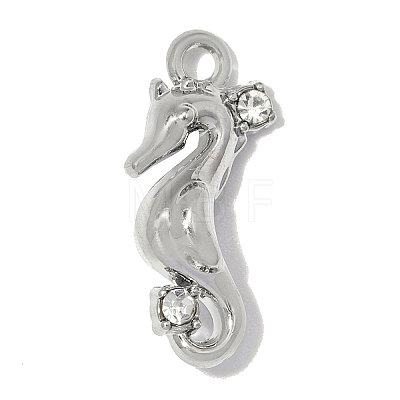 Zinc Alloy with Crystal Rhinestone Charms RB-OY001-68P-1