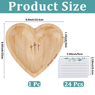 1Pc Wood Prayer Bowl ODIS-CN0008-05-1