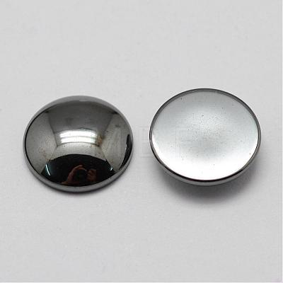 Non-magnetic Synthetic Hematite Cabochons G-P162-05-10mm-1