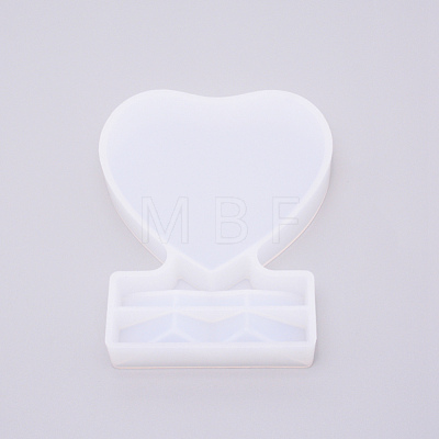 Heart Photo Frame Silicone Molds DIY-WH0176-43A-1