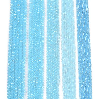 Electroplate Glass Beads Strands EGLA-A044-J2mm-A04-1