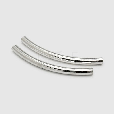 Tube 925 Sterling Silver Beads STER-O021-03-31x2mm-1