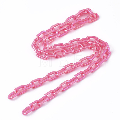 Acrylic Opaque Cable Chains PACR-N009-002F-1