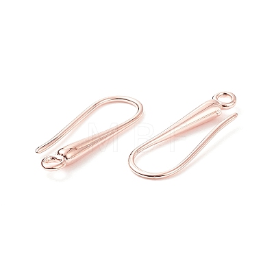 Eco-Friendly Brass Earring Hooks Findings KK-M157-03RG-NR-1