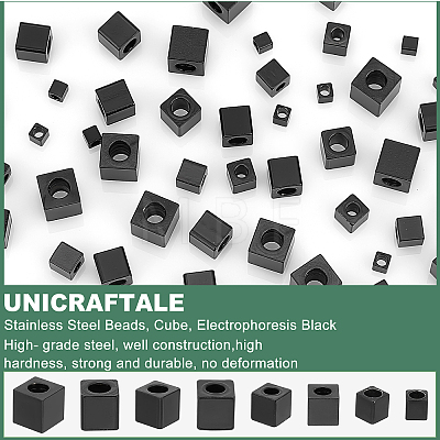 Unicraftale 60Pcs 4 Style 304 Stainless Steel Beads STAS-UN0038-22-1