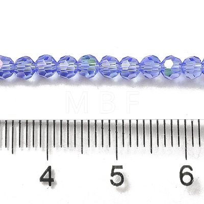 Electroplate Transparent Glass Beads Strands EGLA-A035-T3mm-L14-1