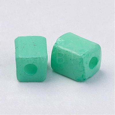 Cube Opaque Colours Glass Seed Beads SEED-R026-A03-1