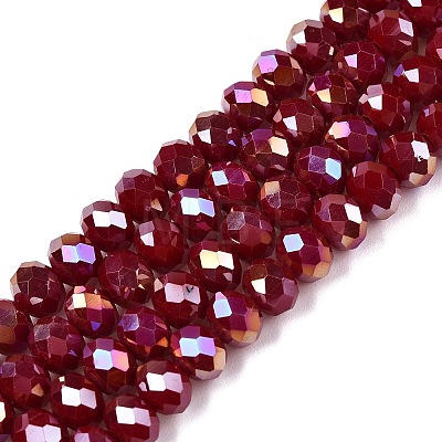 Electroplate Glass Beads Strands LS-EGLA-A044-P6mm-B02-1