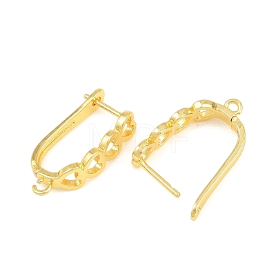 Brass Hoop Earring Findings KK-CBA5558-01G-1