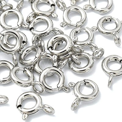 SHEGRACE Brass Spring Ring Clasps XGRPCN623-017P-1