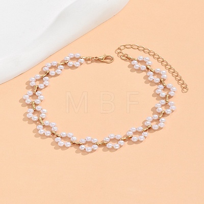 Flower Alloy Enamel Anklets WG8DD7D-03-1