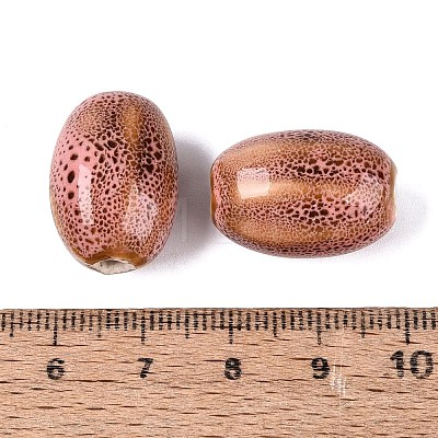 Vintage Handmade Porcelain Beads PORC-Q006-10C-1
