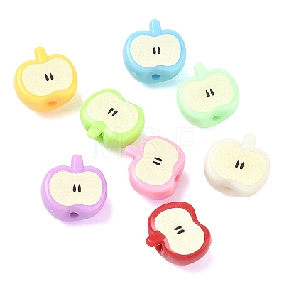 Printed Opaque Acrylic Beads RESI-K203-20-1