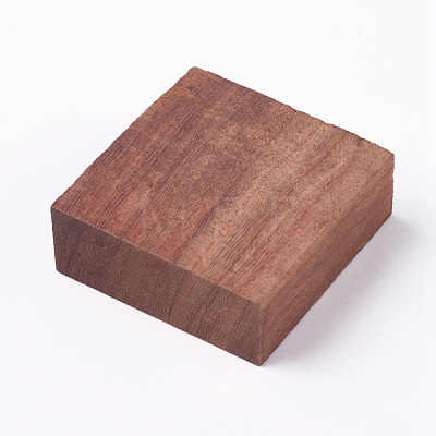 Square Wooden Pieces for Wood Jewelry Ring Making WOOD-WH0101-29K-1