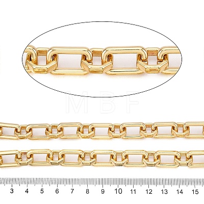 Alloy Rectangle & Octagon Link Chains LCHA-T001-18G-1