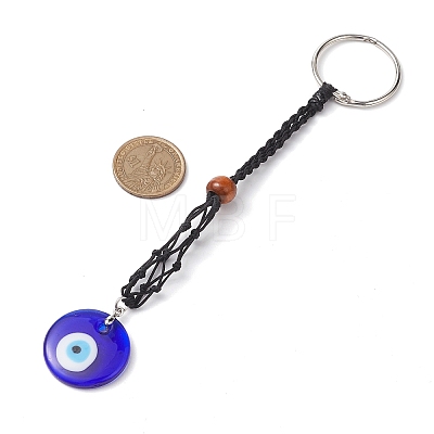 Handmade Evil Eye Lampwork Pendant Decoraton HJEW-JM02027-02-1