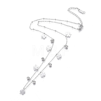 304 Stainless Steel Pendant Necklaces NJEW-K120-01-1
