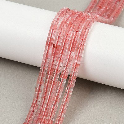 Cherry Quartz Glass Beads Strands G-H230-83-1