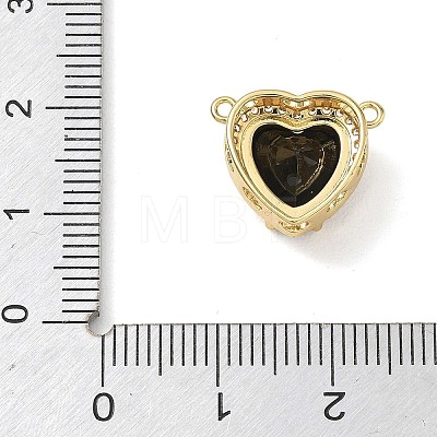 Brass Pave Cubic Zirconia Pendants KK-CBA74BF-01G-1