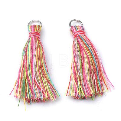 Polycotton(Polyester Cotton) Tassel Pendants OCOR-R067-P08-1