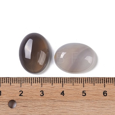 Natural Grey Agate Cabochons G-B080-01A-26-1