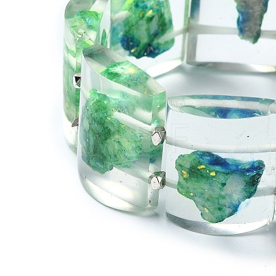 Dyed Natural Dolomite & Synthetic Opal Stretch Bracelets BJEW-G702-04B-1