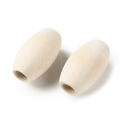 Wooden European Beads WOOD-A029-02-1