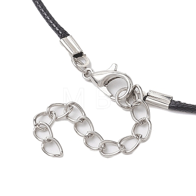 Transparent Electroplate Glass Pendant Necklaces NJEW-MZ00040-05-1