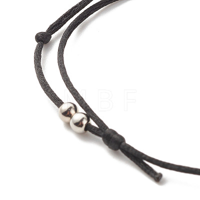 Unisex Moon Alloy Charm Bracelets BJEW-JB07495-01-1