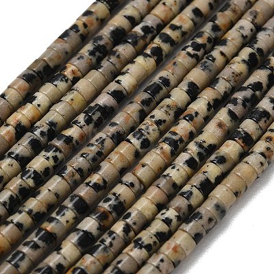 Natural Dalmatian Jasper Beads Strands G-P608-A04-01-1