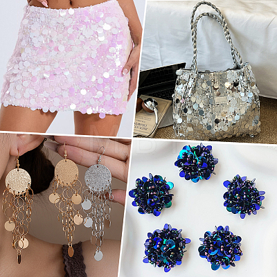 2880Pcs PVC Sequin Pendants KY-CY0001-16B-1