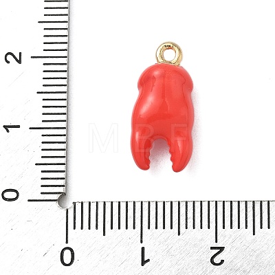 Alloy Enamel Pendants ENAM-F156-06G-02-1