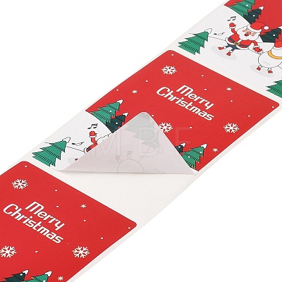 200Pcs Christmas Theme Paper Self-Adhesive Stickers DIY-M070-02T-1