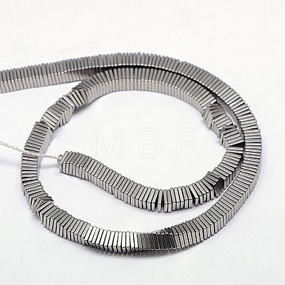 Electroplate Non-magnetic Synthetic Hematite Heishi Beads Strands G-J171A-4x4mm-02-1