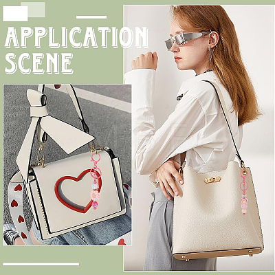 20Pcs 2 Styles Baking Paint Zinc Alloy Keychain Claspsp with Iron Bar Beadable Keychain FIND-SC0009-54A-1