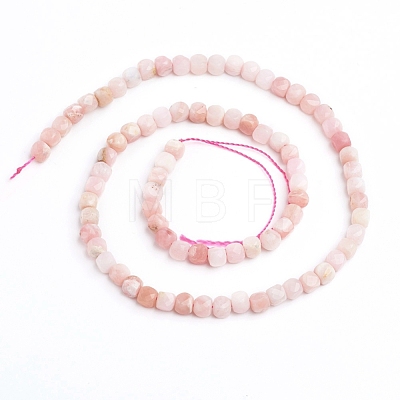 Natural Pink Opal Beads Strands G-E560-A05-4mm-1