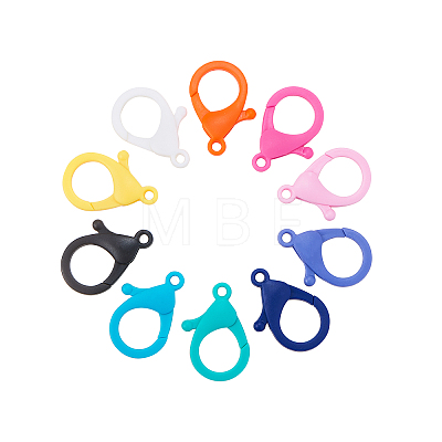 Plastic Lobster Claw Clasps KY-CJ0001-04-1