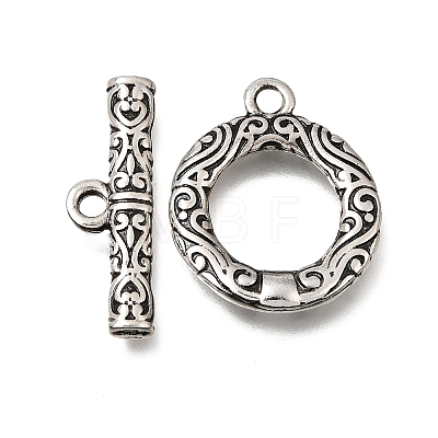 Brass Toggle Clasps KK-CJC2732-01B-AS-RS-1