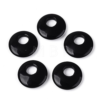Natural Obsidian Pendants G-T144-42D-1