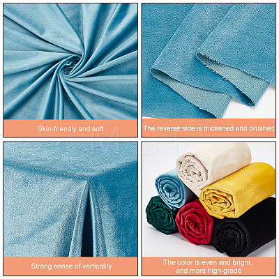 Velvet Cloth Sofa Fabric DIY-WH0056-48E-1