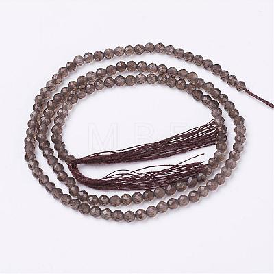 Natural Smoky Quartz Beads Strands G-D168-A-3mm-1