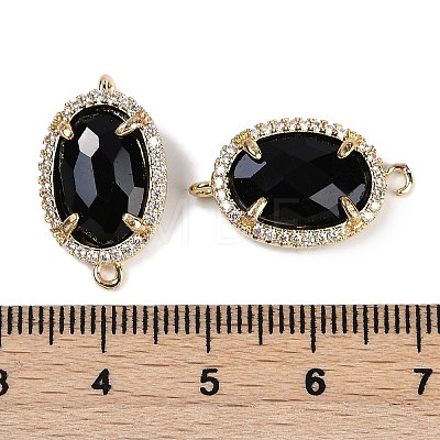 Natural Obsidian Faceted Oval Links G-B126-07G-03-1