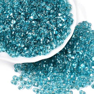 Baking Paint Transparent Glass Seed Beads SEED-N006-05K-1