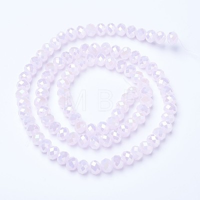 Electroplate Glass Beads Strands EGLA-A044-J6mm-B02-1