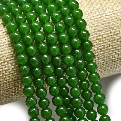 Natural Malaysia Jade Beads Strands G-L645-C01-4mm-05-1