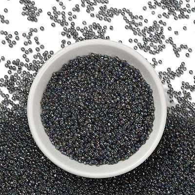12/0 FGB Grade A Rainbow Transparent Mini Glass Seed Beads X-SEED-Q010-F556-1