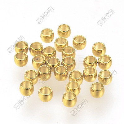 Ion Plating(IP) 316 Surgical Stainless Steel Crimp Beads X-STAS-F117-03G-01-1