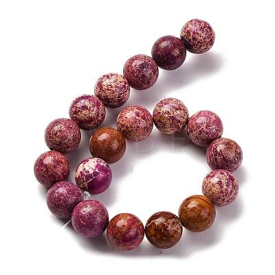 Dyed Natural Regalite/Imperial Jasper/Sea Sediment Jasper Beads Strands G-B124-C03-09-1